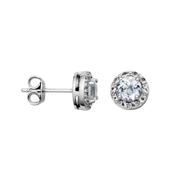 Sterl. S.- Gold filled Ear w/ Dia/Gem